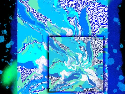 BlueMaze art design poster poster art