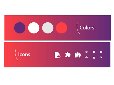 Konaki - Colors and icons app design behance creative branding design design inspiration designer dribbble graphic design illustration interface logo ui uiux user experience userinterface ux design ux uidesign web design webdesigner