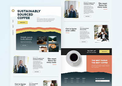 Coffee Company Landing Page app design ecommerce landing page product design ui ux web web design website