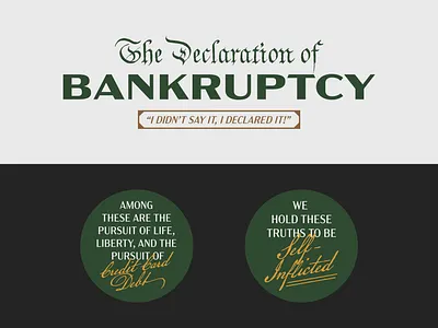 Declaration of Bankruptcy | Michael Scott bankrupt bankruptcy declaration design i declare bankruptcy michael scott the office type typelockup typography