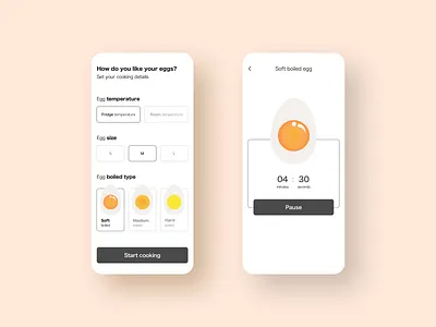 Egg Timer - DailyUI #014 014 app dailyui design eggs illustration ui ux