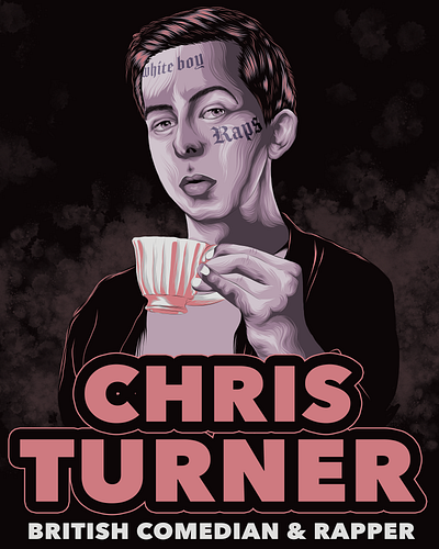 Chris Turner comedian design illustration poster art poster design posters vector