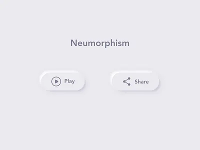 Neumorphism button animation design icon motion ui ux