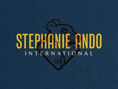 Stephanie Ando big cat brand identity illustration lioness logo logo design
