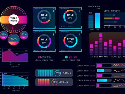 dashboard element collection 23 2148394289 animation app branding design icon lettering minimal typography web website