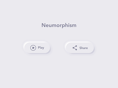 Neumorphism button animation design icon motion ui ux