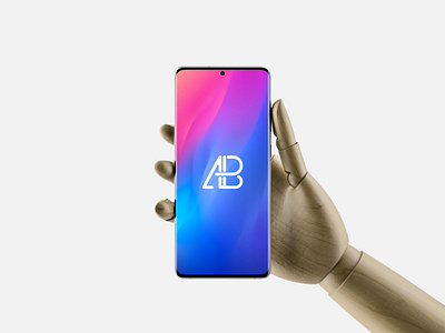 Hand Holding Samsung Galaxy S20 Ultra Mockup android free freebie mobile mockup psd samsung galaxy s20 ultra showcase smartphone