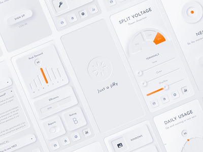 Neumorphic Smart Home App library mobile neumorphic neumorphism ui kit