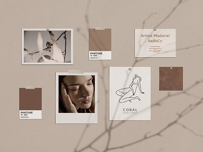 Wall Art Mood Board 3d brand brand identity branding branding design clean coffee collage colors design download elegant face fashion identity mockup psd