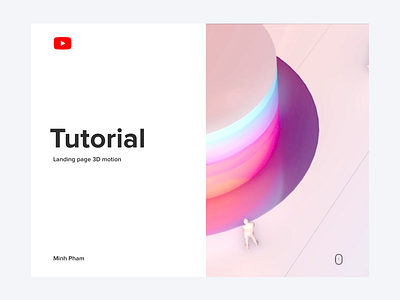 My first public tutorial! 3d animation cinema 4d interaction landing page motion tutorial ui vietnam web design