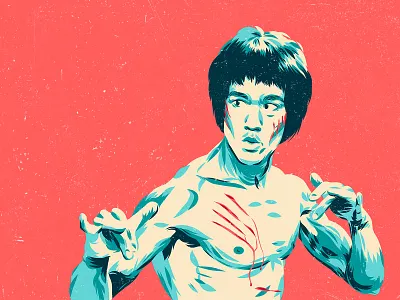 Bruce Lee - Enter the Dragon art bruce lee color design enter the dragon illustration movie movie poster portrait vector