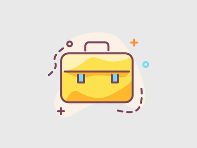 Business briefcase illustrated icon agency agency life box brief briefbox briefcase briefing briefs business business card case case study cases concept design desk desktop icon design lifestyle roicons