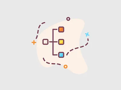 Organization illustrated icon concept agency business corpo corporate corporation design essential icons flat icons icon design icon pack marketing marketing agency organization roicons