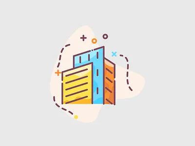 Business buildings - illustration build builder building buildings business design flat home house icon app iconset office roicons skyscraper skyscrapers skyscrapper