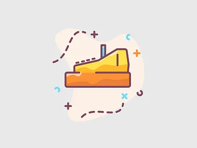 Vintage cash register - illustration e-commerce icon cash cash back cash register concept ecommerce ecommerce app ecommerce shop illustration money premium promo promotion promotions register sale sales sell shop shopify