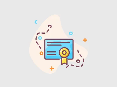 Certificate - achievment illustration achiv achive achivement certificate certificated design essential icons flat icons goal icon design icon pack iconset roicons