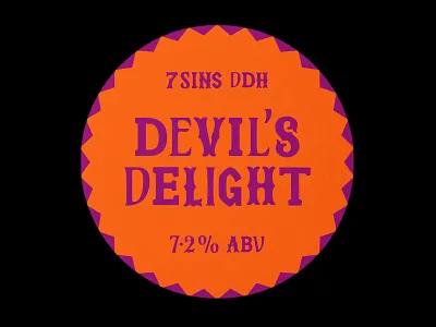 7 Sins bar and restaurant beer label badge bar branding beer beer branding beer label beer label design beer labels brand brand identity branding brewery brewery branding design logo mockup restaurant branding typography typography design