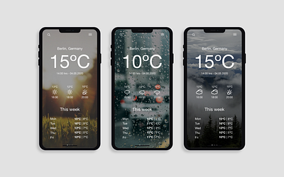 Daily UI Day 037: Weather daily daily 100 challenge daily ui dailyui day 037 day 37 design mobile mobile app mobile design mobile ui ui ux weather app weather design app