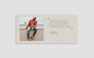 Daily UI Day 039: Testimonials component daily daily 100 challenge daily ui dailyui day 039 day 39 design testimonials ui ux web web component webdesign