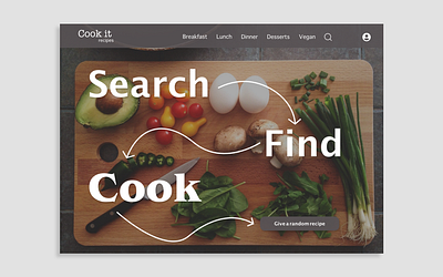 Daily UI Day 040: Recipe daily daily 100 challenge daily ui dailyui day 040 day 40 design recipe app recipes ui ux web web recipe webdesign