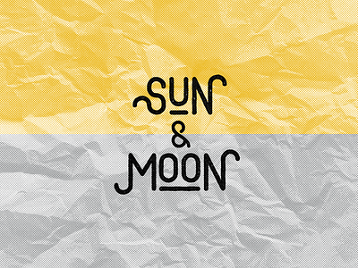 Sun & Moon logo design branding cafe catering concept design food food and drink logo logodesign logodesigns logos logotype mark paper rough textured type typedesign typography vector