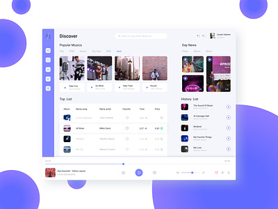 Player app ui ux web