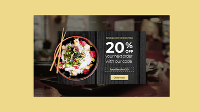DailyUI #016 - Pop-up / Overlay 016 100days app dailyui design discounts figma overlay popup restaurant ui ux
