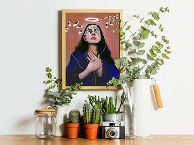 Framed adobe design digital illustration digital painting graphics design illustration photoshop