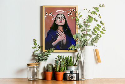 Framed adobe design digital illustration digital painting graphics design illustration photoshop