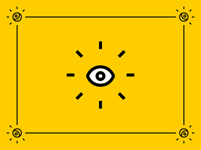 👁‍🗨 design eye illustration illustration art vector yellow