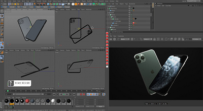 iphone11Pro 3D Model 3d art 3dillustration app branding cinema4d design object product design redshift ux