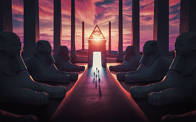 Journey to the soul of Egypt (Eye of Horus) 3d adobe art artwork behance c4d digitalart egypt hotamr illustration music photoshop