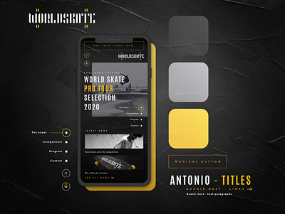 World Skate Pro Tour branding design mobile app ui ui ux ux webdesign