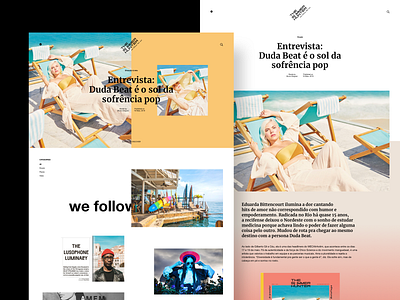 Website The Summer Hunter design interface layout page summer the summer hunter ui visual web