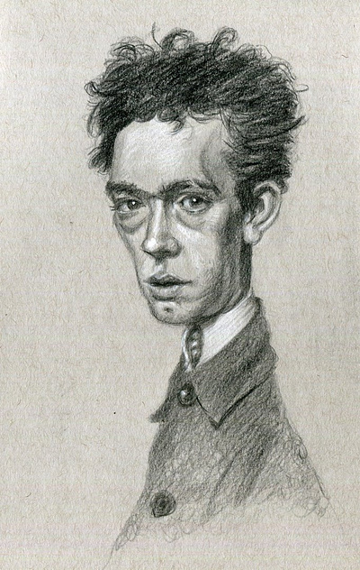 Bohemian drawing illustration pencil sketch portrait sketchbook