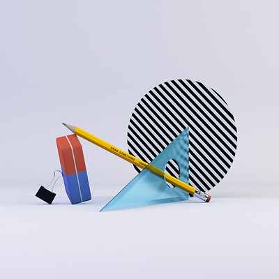 Draw Something / C4D c4d cgi cinema4d draw pencil render