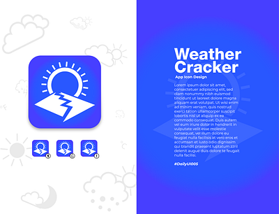 Daily UI #005 - App Icon android app app icon blue challenge cloud daily dailyui icon ios ui weather