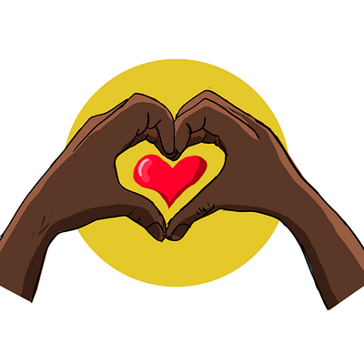 Show Love design digital art digital illustration flat flat illustration heart hearts illustration illustrator love lovely share love symbol valentine