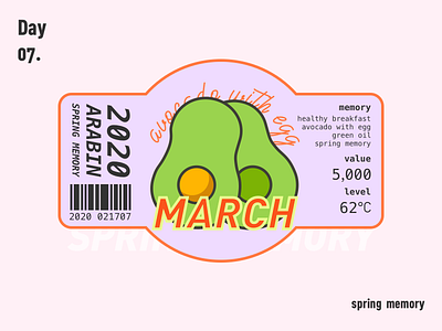 avocado 100days avocado avocados branding design fruits illustration march paster spring tag design ui 不错实验室