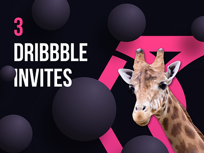 3 Dribbble Invites design dribbble invitation dribbble invite giveaway invitations invites ui ux