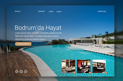 Website for Hotels css desktop front end development holliday hostel hotel html landing page mobile motel responsive travel website