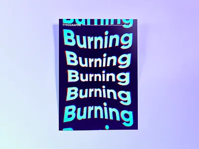 Burning design graphicdesign graphics illustration photoshop typo typography typography art