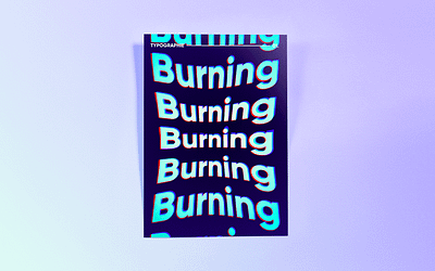 Burning design graphicdesign graphics illustration photoshop typo typography typography art