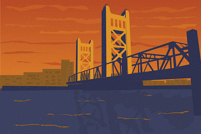 Sacramento illustration illustrator sacramento vector