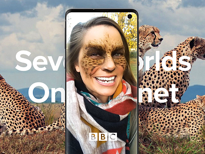 Seven Worlds One Planet | Instagram AR filter animals ar filter bbc cheetah earth face effect frog lizard penguin whale shark