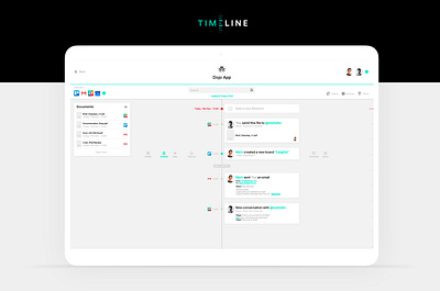 Project Management Concept desktop feed files productivity software time timeline timeline cover tracking ui uiux ux