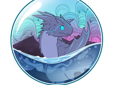 Dragon artwork dragon icon illustration manga