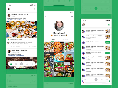 Food Post UI Design agilelarks app app branding app design design design agency food food app freelance design freelance designer mobile mobile app mobile app design mobile ui review ui ux