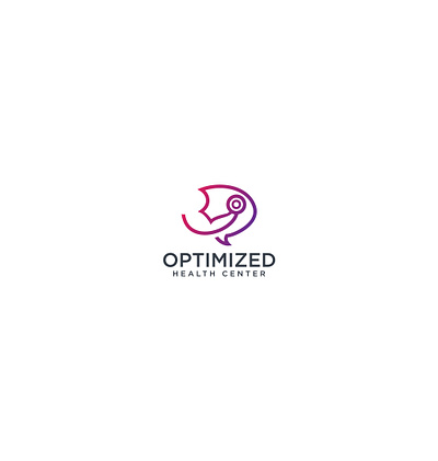 logo for optimized health center brand branding design icon illustration logo logo design logo design concept