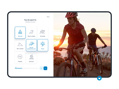 Onboarding - Decathlon Community app design interaction design ui design ux ui design